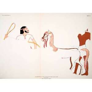   Thebes Tomb Egypt Horse Thutmose   Original Lithograph