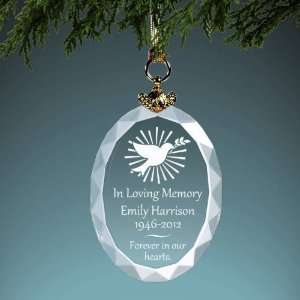    Personalized Memorial Crystal Christmas Ornament: Everything Else