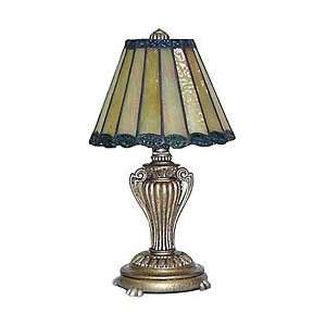  Dale Tiffany Beige/Green Resin Vase Lamp: Home Improvement