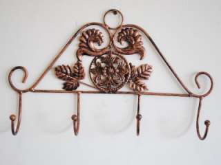 Wrought Iron French Style Hat/Towel/Coat Hanger Hooks A  