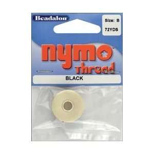  Beadalon Nymo Thread .20x72 Yards Black; 6 Items/Order 