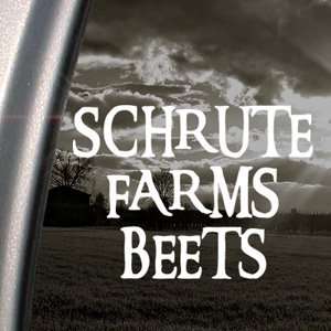  Schrute Farms Beets Decal Car Truck Window Sticker 