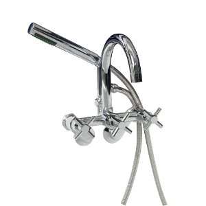   7082 MC Tub Cross Handle Faucet with Hand Shower: Home Improvement