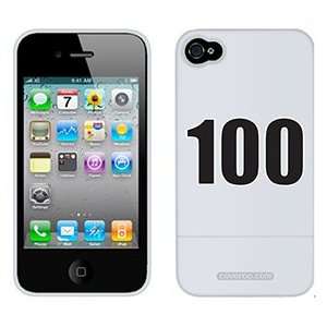  Number 100 on Verizon iPhone 4 Case by Coveroo  