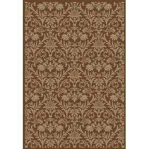 Concord Global Rugs Jewel Collection Damask Brown Rectangle 311 x 5 