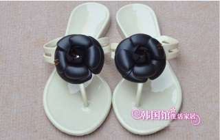 Women Camellia sandals flipflops flat slippers Comfortable Beach shoes 