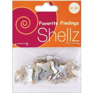  Favorite Findings Shellz Buttons 3/4 Star Agoya