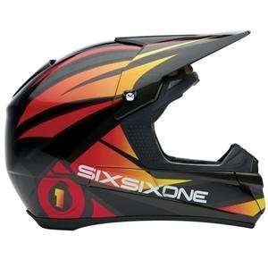  SixSixOne Fenix Shards Helmet   X Large/Black/Red 