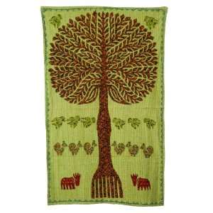  Catchy Tree of Life Cotton Wall Hanging Tapestry with 