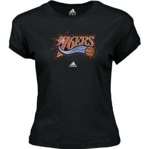  Philadelphia 76ers Womens adidas Sugar Logo Tee: Sports 