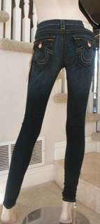 NWT True Religion womens Serena super skinny mid rise jeans in buckeye 