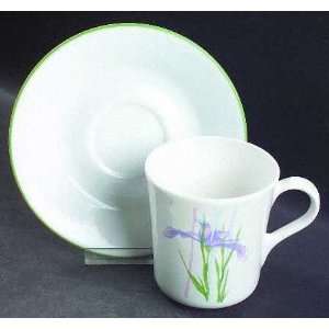  Corning Shadow Iris Mug/Cup & Saucer Set, Fine China Dinnerware 