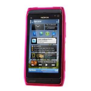    Gel Skin Case Cover for Nokia N8   Pink Cell Phones & Accessories