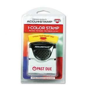  ACCU STAMP Pre Inked One Color PAST DUE Stamp, 1/2 x 1 5/8 