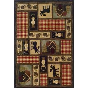 Hudelson Collection Cottage and Cabin Outdoors Theme Area Rug 10.00 x 