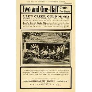  1907 Ad Lees Creek Gold Mines Commonwealth Trust Price 