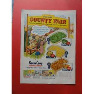   print ad (county fair.) Orinigal Magazine Print Art. 