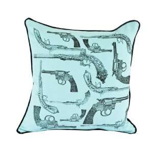  Room Service Hollywood Regency Antique Pistols Pillow, 18 