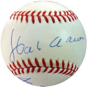    Signed Hank Aaron Baseball   500 HR Club PSA DNA