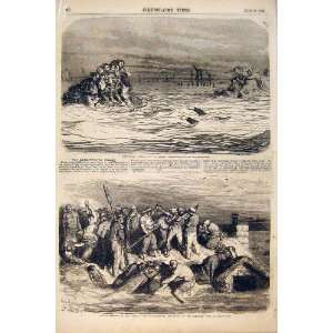 Floods France Tarascon Lyons Lafayette Inundations 1856