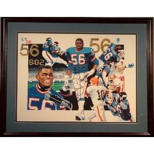 Lawrence Taylor Autographed Limited Edition Litho:  Sports 