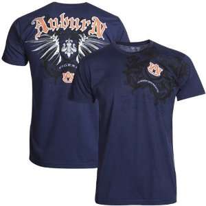    My U Auburn Tigers Navy Blue Razor Wing T shirt