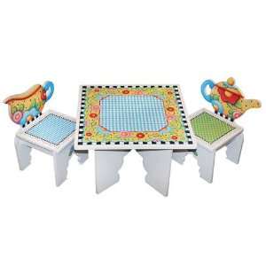  Mary Engelbreit Tea Time Kids Table and Chairs Set by 