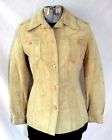 Vintage Womens SKINNY SUEDE LEATHER Jacket Coat 4 6