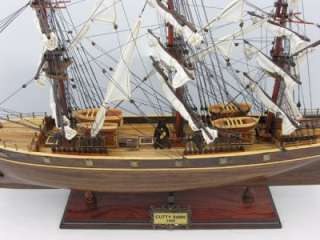 CUTTY SARK 34 TALL SHIP MODEL SAIL BOAT WOODEN HAND MADE NOT A KIT 