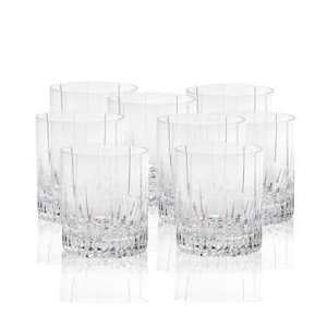  Mikasa Arctic Lights Crystal Double Old Fashioned Glasses 