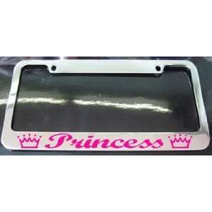 Princess Crown License Plate Frame