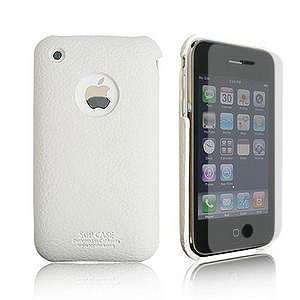   Leather Grip White (with Crystal Film) for iPhone 3G(S) Electronics
