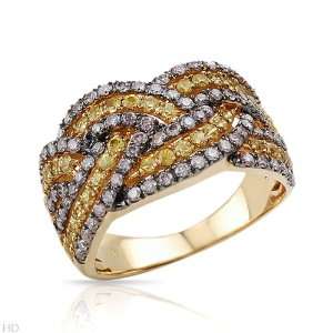  CleverEves 1.70.Ctw Sapphire 14K Gold Ring   Size 7 