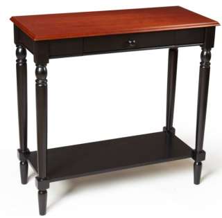 french country cherry black wood foyer entry hall table new beautiful 