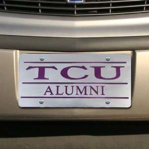  NCAA Texas Christian Horned Frogs (TCU) Silver Mirrored 