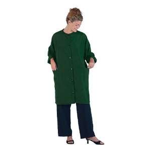 Hair Stylist Big Shirt Nylon Jacket w/Pockets Green XL #1099 by Betty 