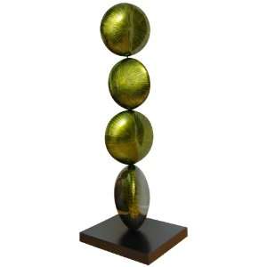  Spherical Suspense Green Art Sculpture