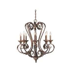  World Imports Chandelier Iron Scrollworks 81088 58