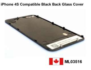 Black iPhone 4S 4GS OEM Back Glass Complete Housing Cover  