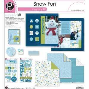 Snow Fun Scrapbook Page Kit 12X12  