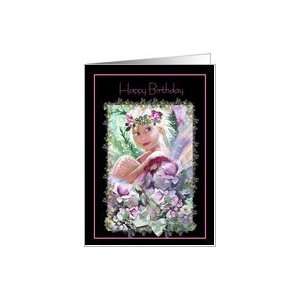  Garden Sprite, Fairy ART, birthday Card Health & Personal 