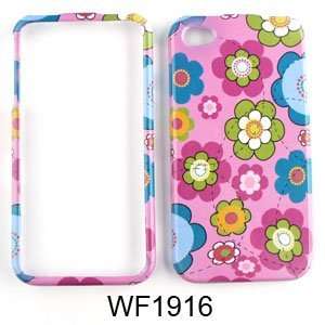 Apple iPhone 4   4S (AT&T/Verizon/Sprint) Cute Daisy Flowers on Pink 