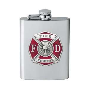  Fire Fighter Emblem Stainless Steel Flask Kitchen 