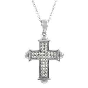  Marcellas CZ Cross Fashion Necklace: Jewelry