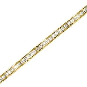  14K Yellow Gold 2 ct. Diamond Tennis Bracelet: Katarina 