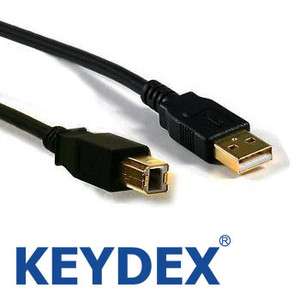   USB 2.0 Printer Cable A Male to B Male Gold Plated Copper M/M Black