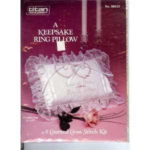  Keepsake Ring Pillow Counted Cross Stitch Kit: Arts 