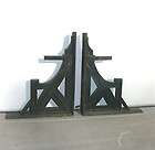 Pair of Large Cast Iron Geometric Architectural Corbels