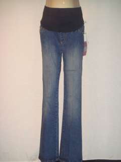 jeans with mid belly panel, 99% cotton 1% spandex, by Oh Baby by 