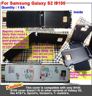 Samsung Galaxy S2 I9100 Cute Protective Phone Leather Case Cover (Girl 